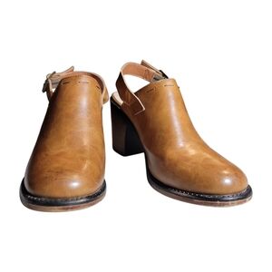 Pierre Dumas Mule Bootie womens 8 Ravenna-3 "new tan" country cowgirl bohemian